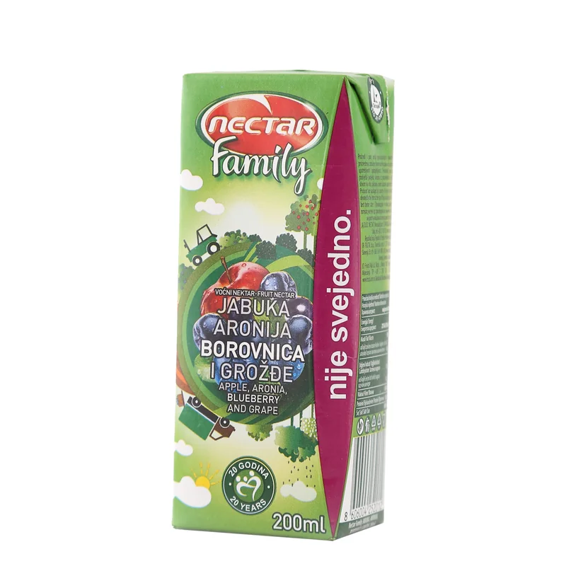Sok borovnica 0.2 l Family Nectar