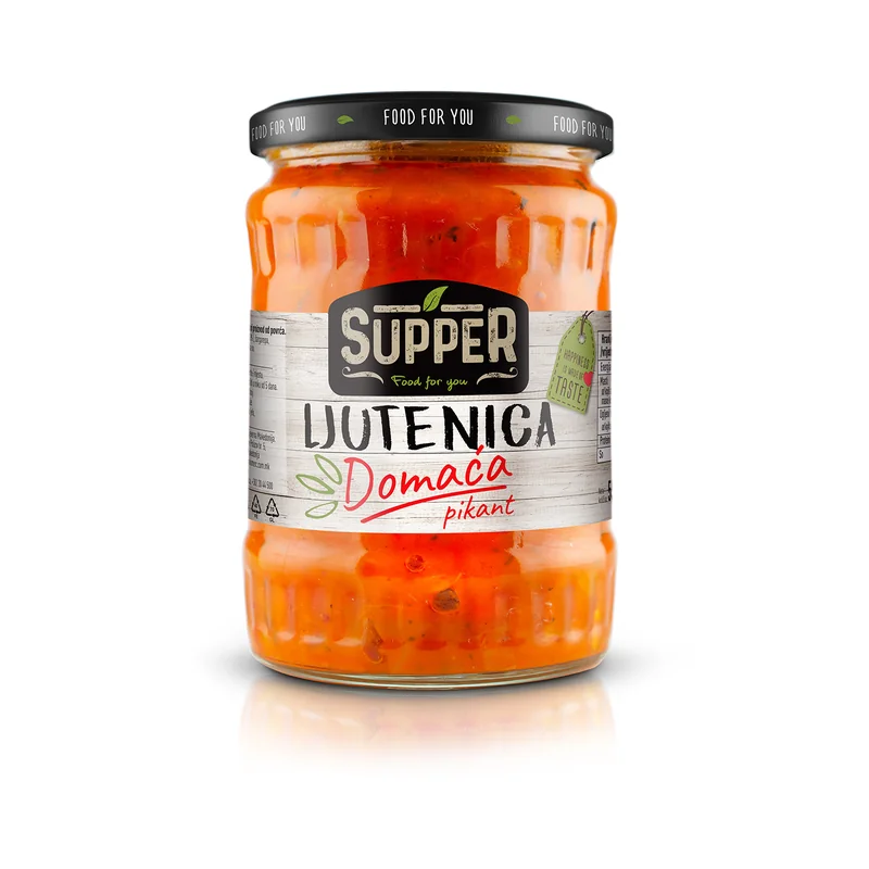 Ljutenica od pečenih paprika 550g Dim-komerc