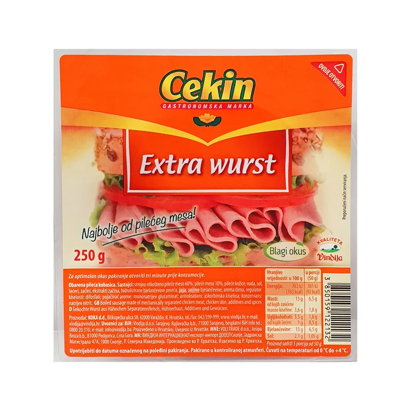 Extra wurst 250 g Cekin