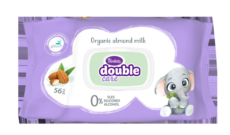 Vlažne baby maramice badem 56 kom Violeta