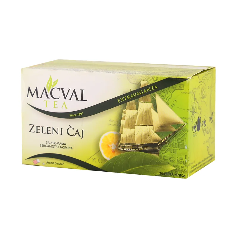 Extravaganza zeleni filter čaj 40 g Macval