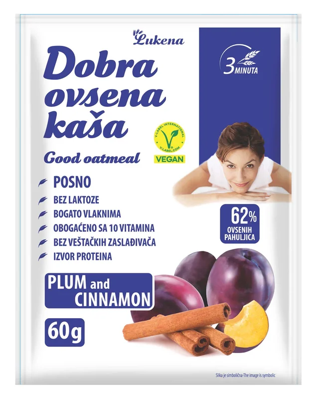 Dobra ovsena kaša šljiva 60g
