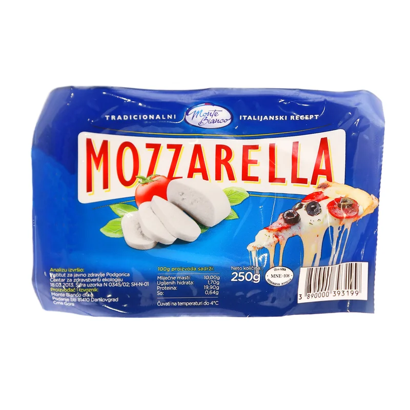 Mozzarella Pizzotella 250 g Monte Bianco