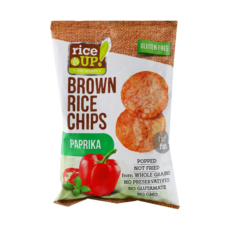 Smeđi rižin čips sa ukusom paprike 60 g Rice Up