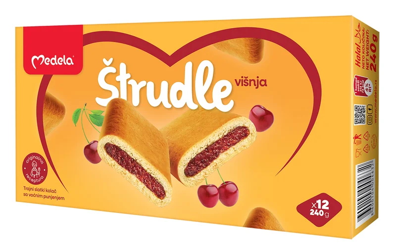 Štrudla višnja 240 g Medela