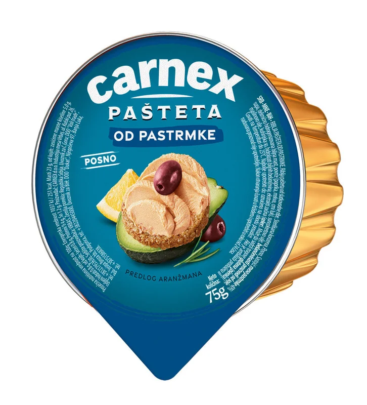 Riblja pašteta od pastrmke 75 g Carnex
