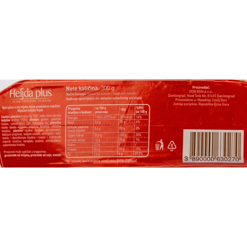 Hljeb miješani heljdin 300 g Don - Don