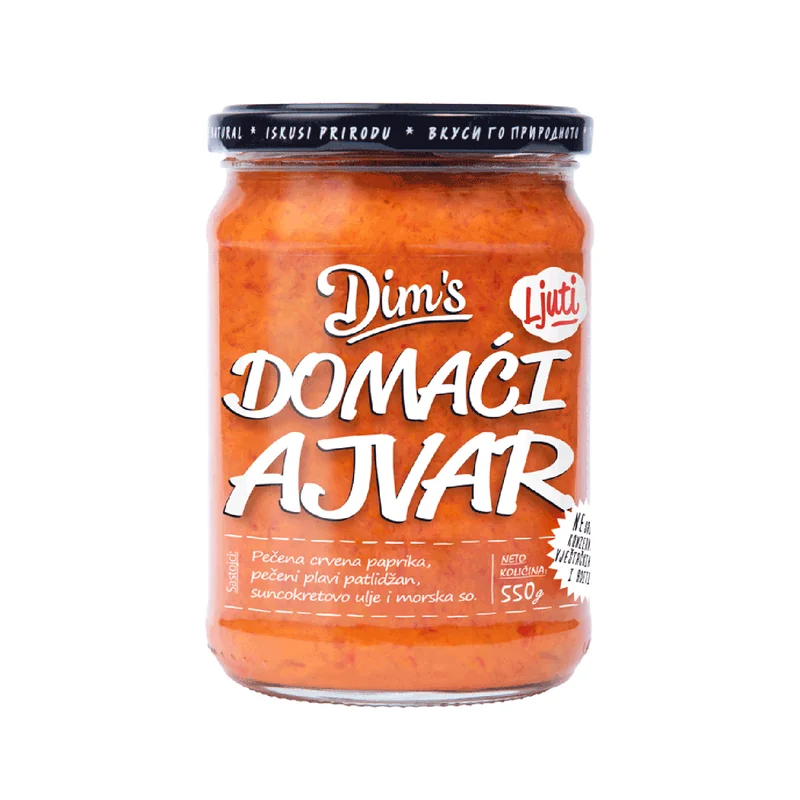 Ajvar domaći ljuti 550 g Dim-komerc