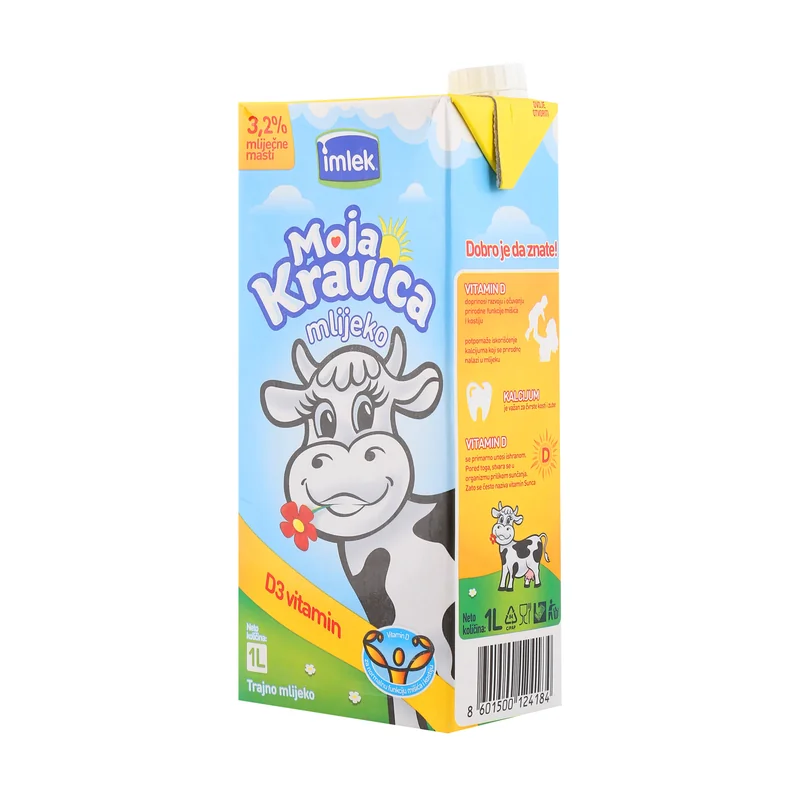 Moja kravica mlijeko D3 vitamin 1 l Imlek