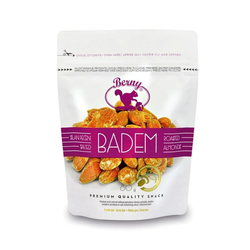Badem pečeni slani 80 g Premium Berny