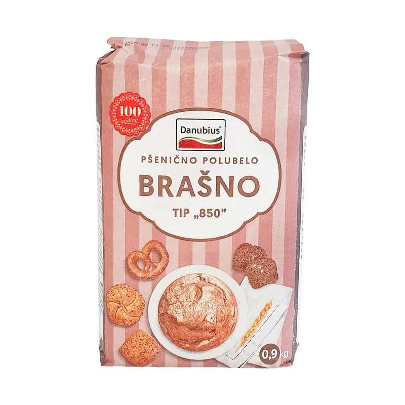 Pšenično polubijelo brašno t-850 900 g Danubius