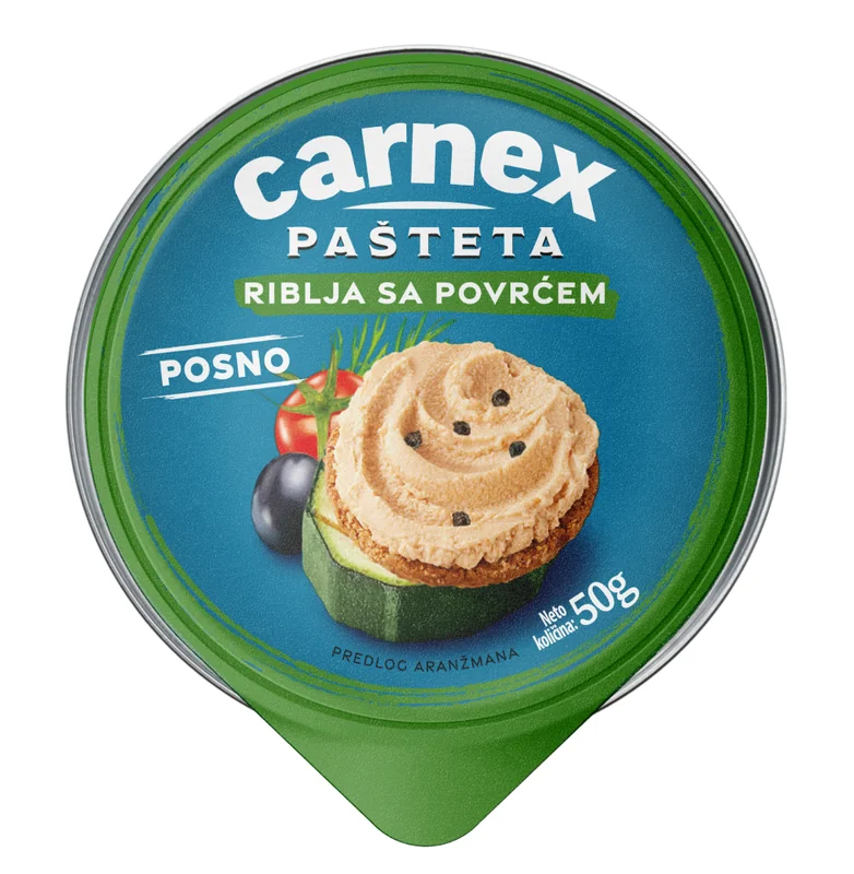 Riblja pašteta sa povrćem 50 g Carnex