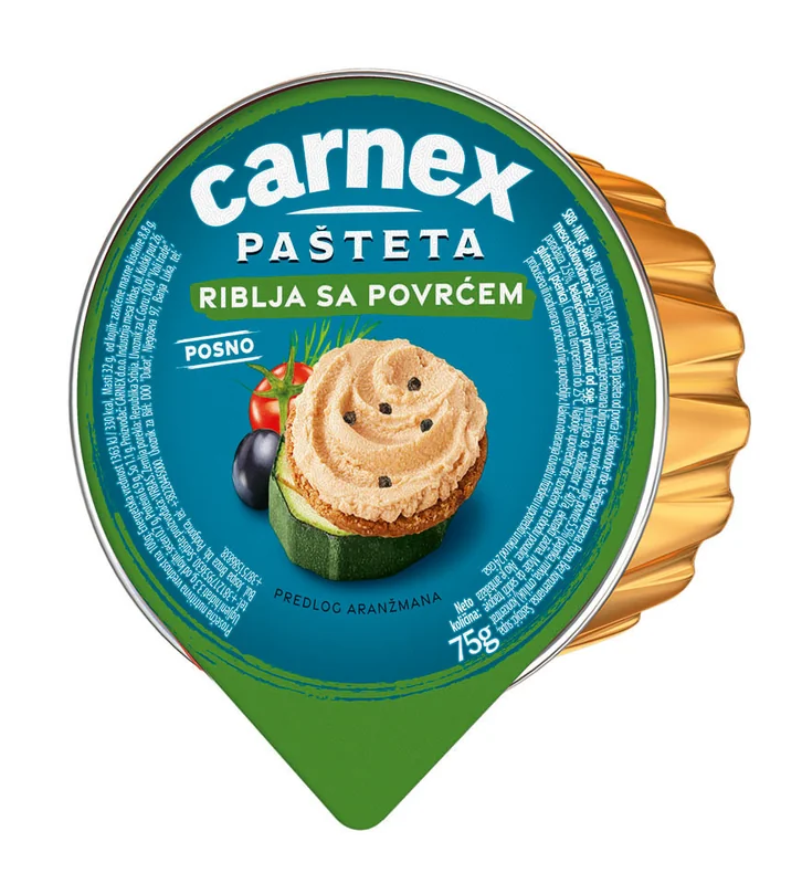 Riblja pašteta sa povrćem 75 g Carnex