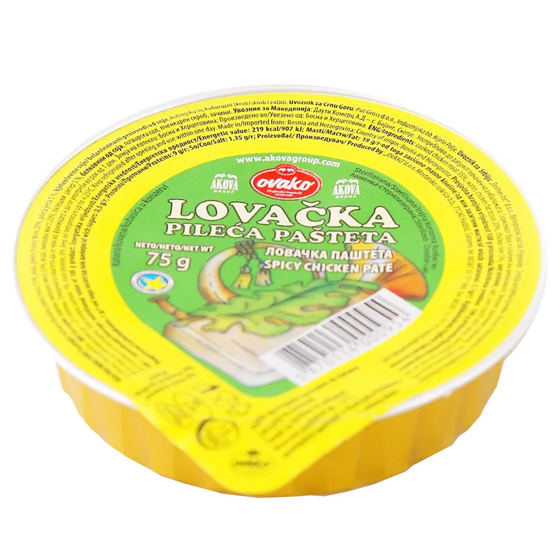 Lovačka pileća pašteta 75 g Ovako