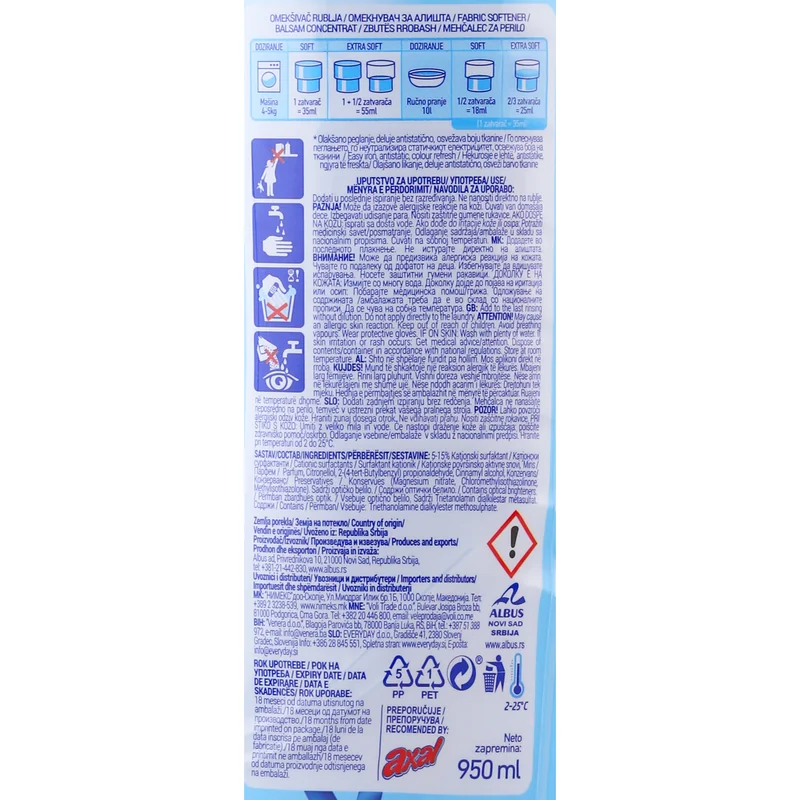 Bohor concentrat Azure 850ml Albus