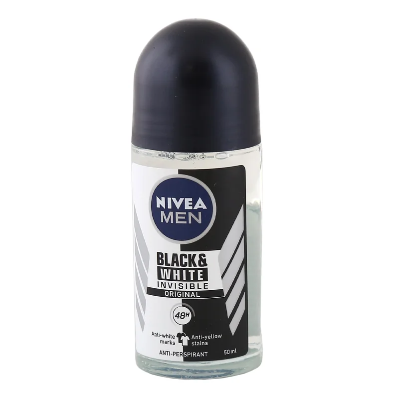 Deo roll on men invisible black & white 50 ml Nivea