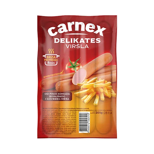 Delikates viršla 205 gr Carnex