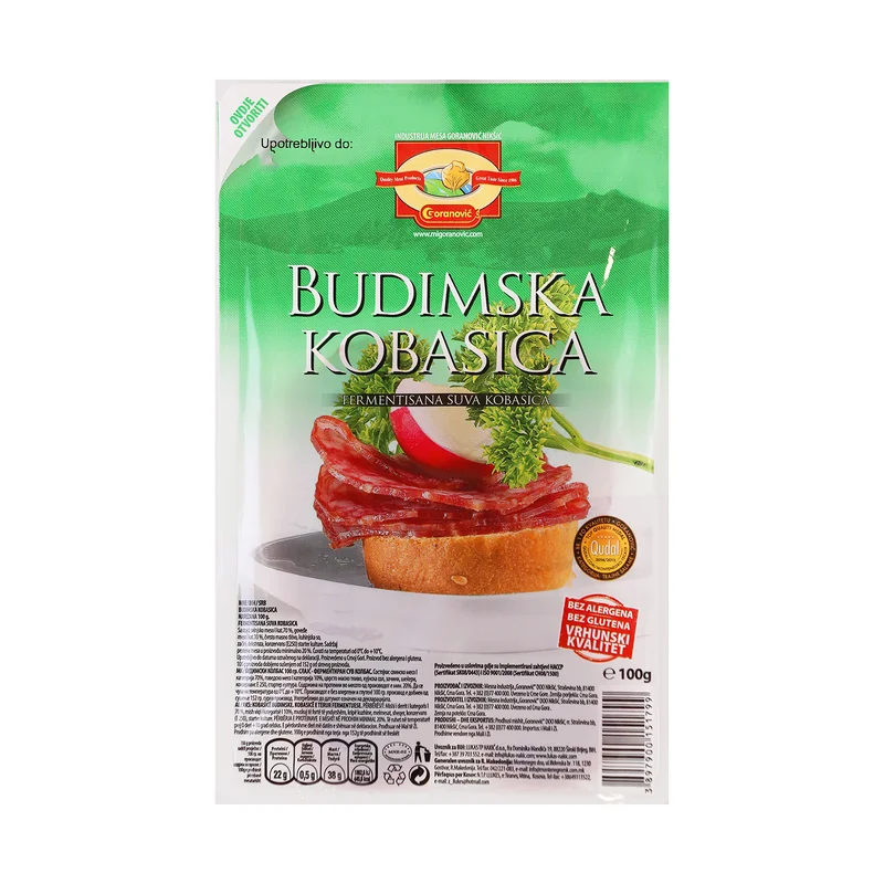 Budimska salama narezana 100 g Goranović