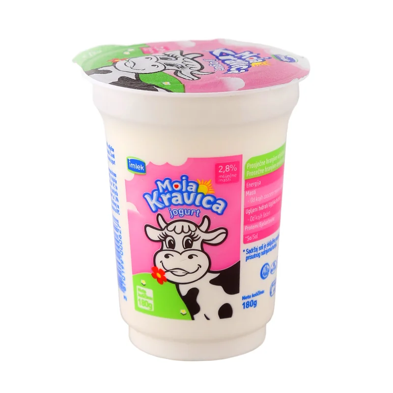 Jogurt kravica 2.8 % mm 180 g caša Imlek