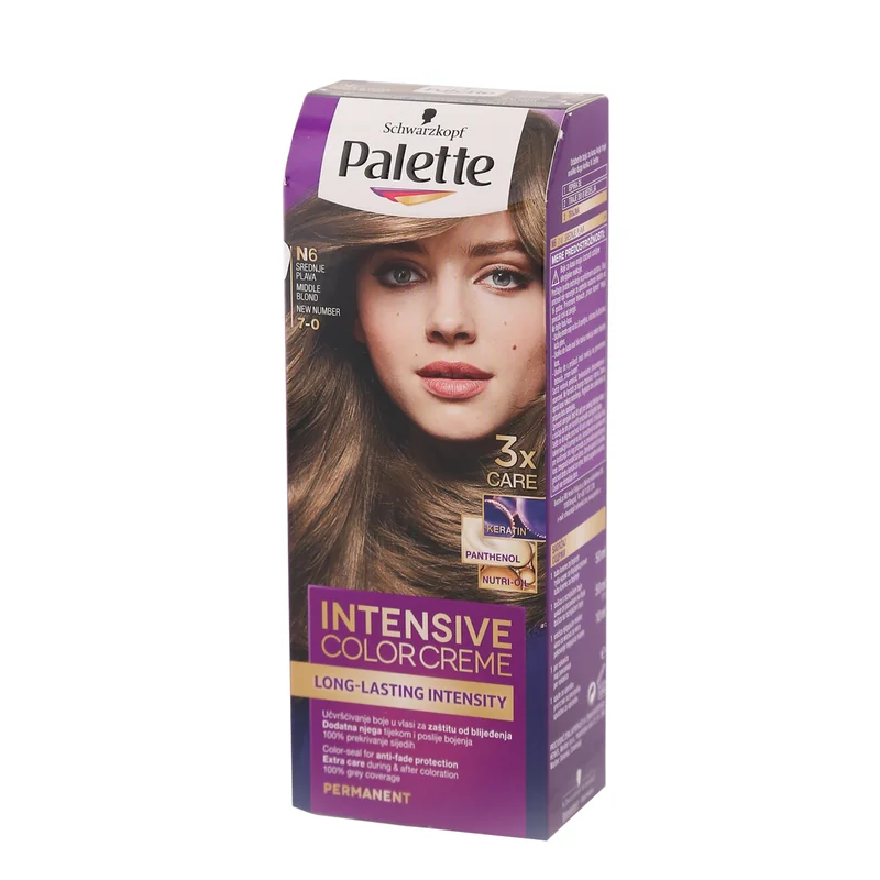 Farba za kosu N6 srednje plava Palette