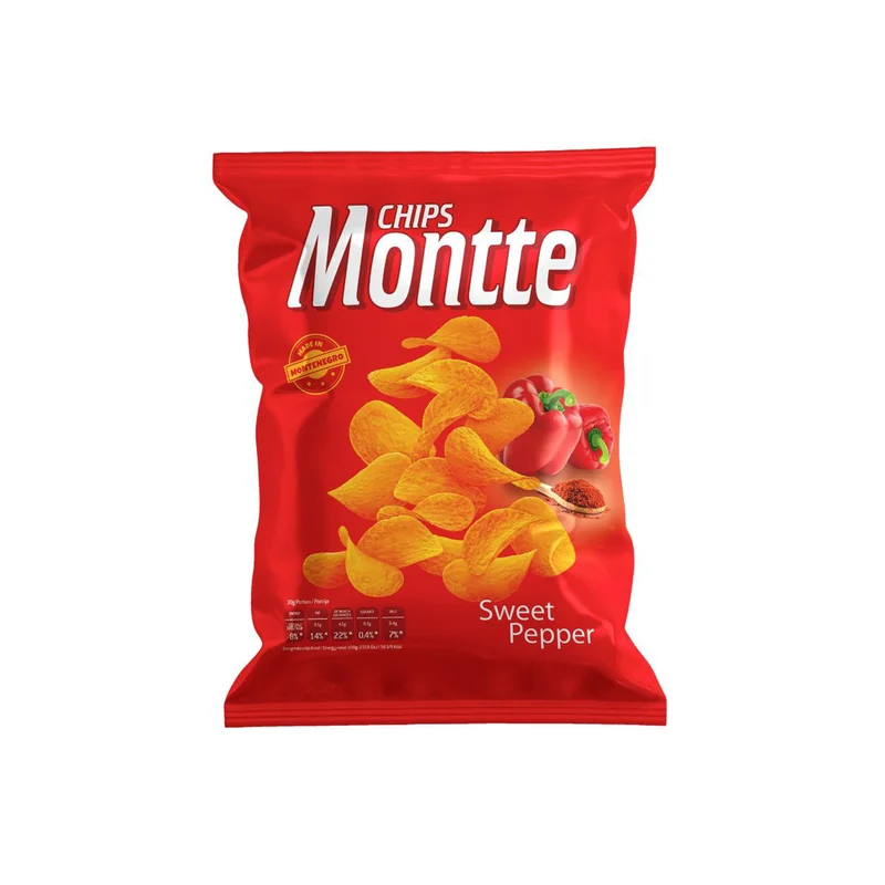 Čips ukus slatke paprike 40g Montte Chips