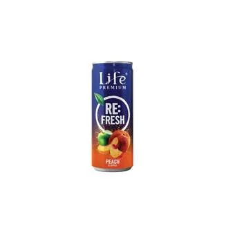Sok life breskva premium 100% 0.25 l limenka Fructal
