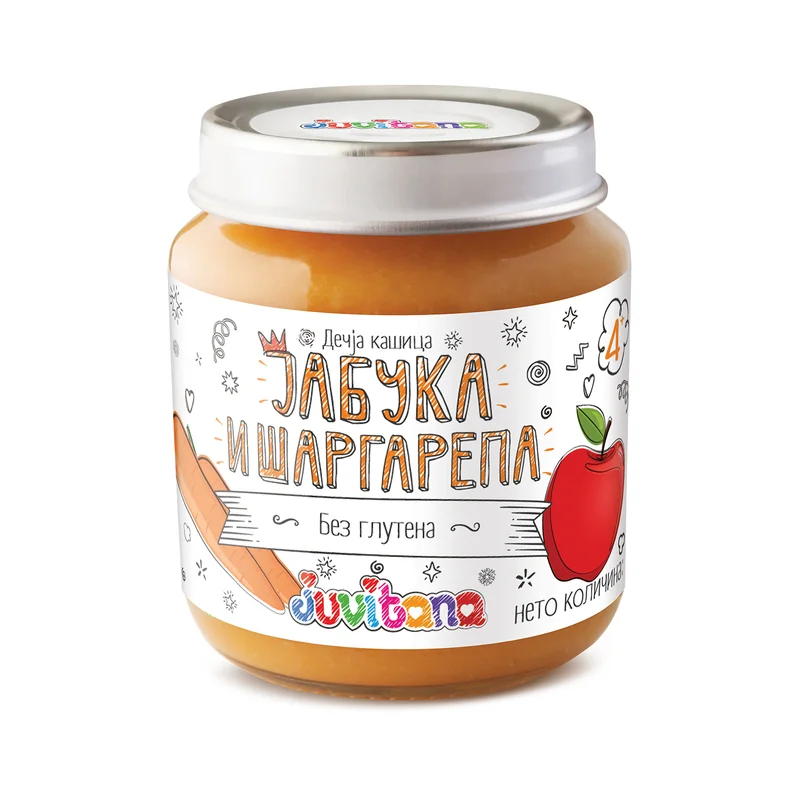 Kašica od jabuke i mrkve 128 g Juvitana