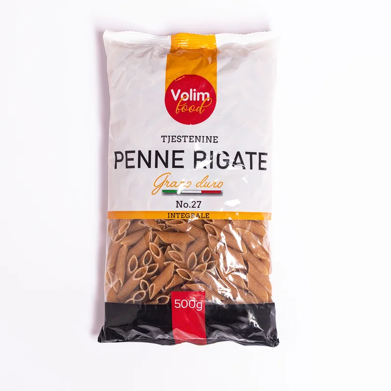 Penne rigate integrale 27 500g Volim