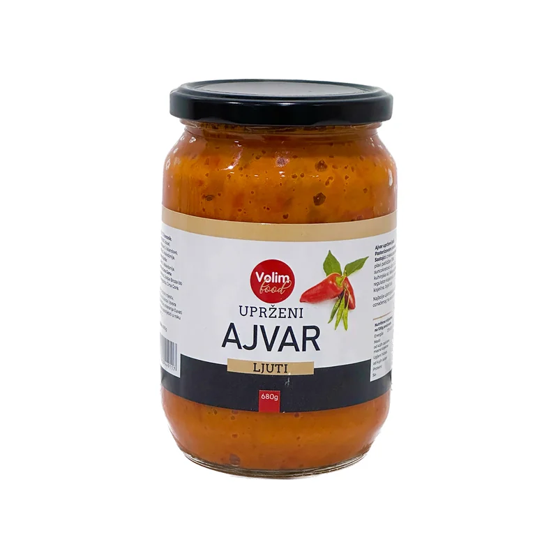 Ajvar ljuti uprženi 680g Volim