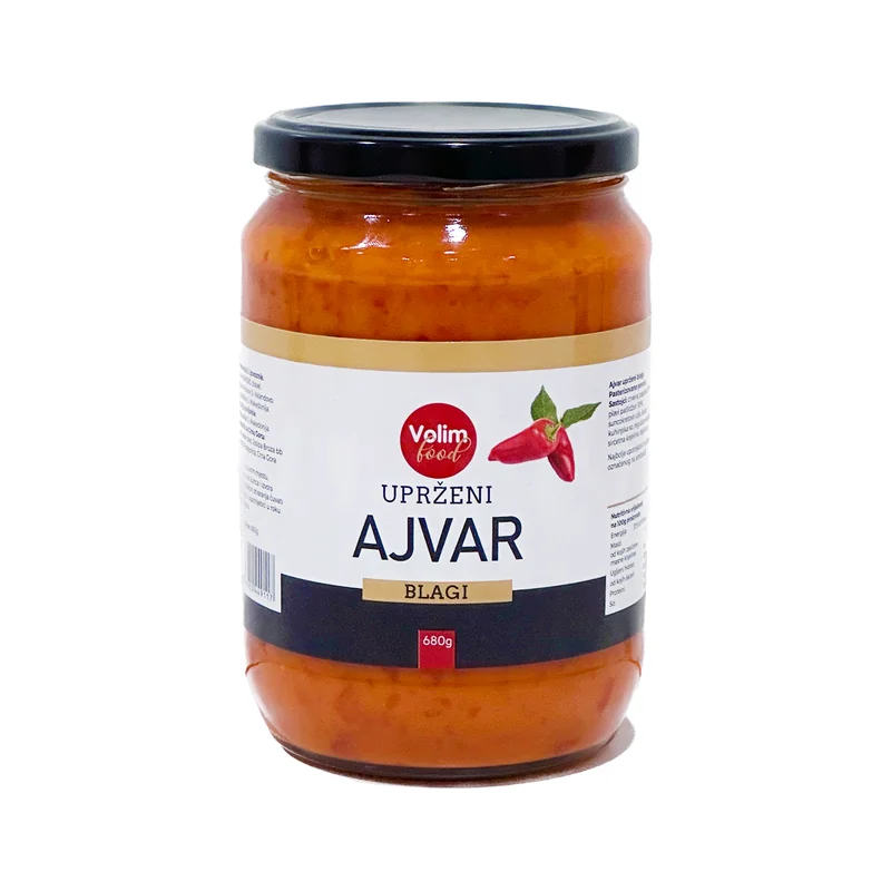 Ajvar blagi uprženi 680g Volim