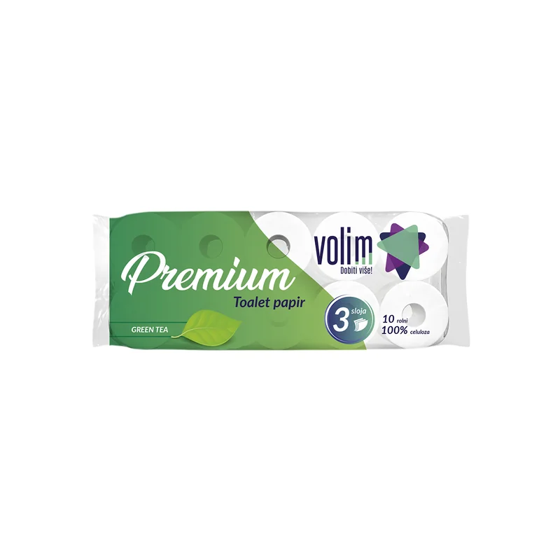 Volim premium toalet papir 10/1 3sl green tea