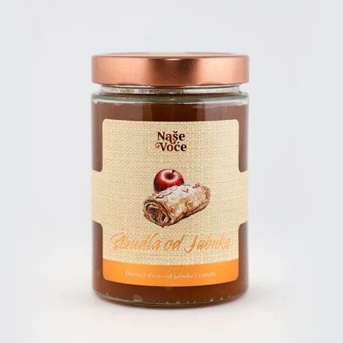 Džem štrudla od jabuka 625g Naše Voće