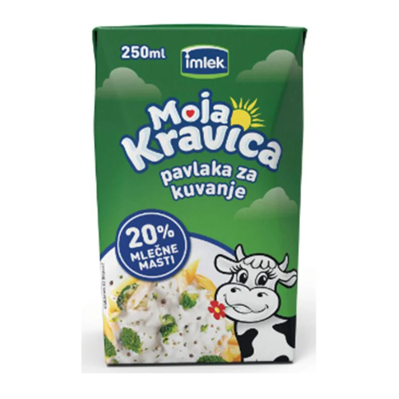 Moja kravica pavlaka za kuvanje 20% 0.25l tb Imlek