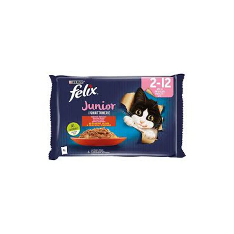 Felix agail junior govedina i piletina u zeleu 4x85g