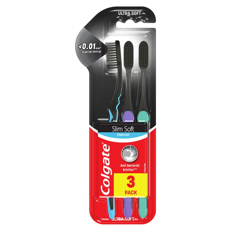 Colgate zubna cetkica slim charcoal ugljenik 2+1gratis