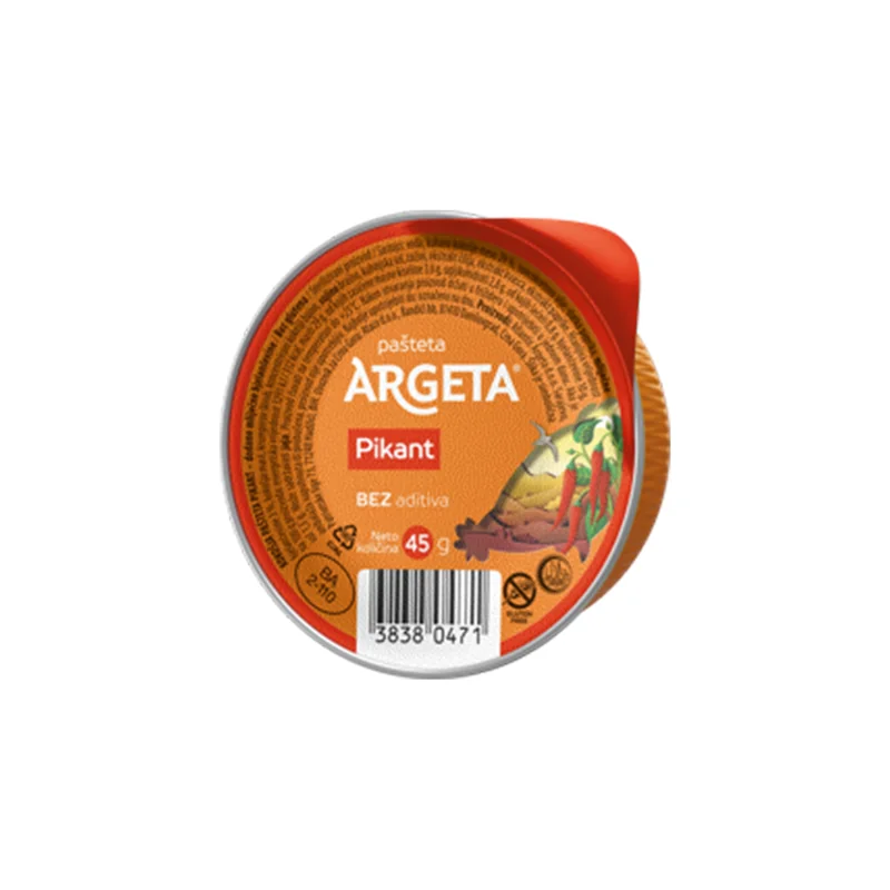 Argeta kokošija pašteta pikant 45g
