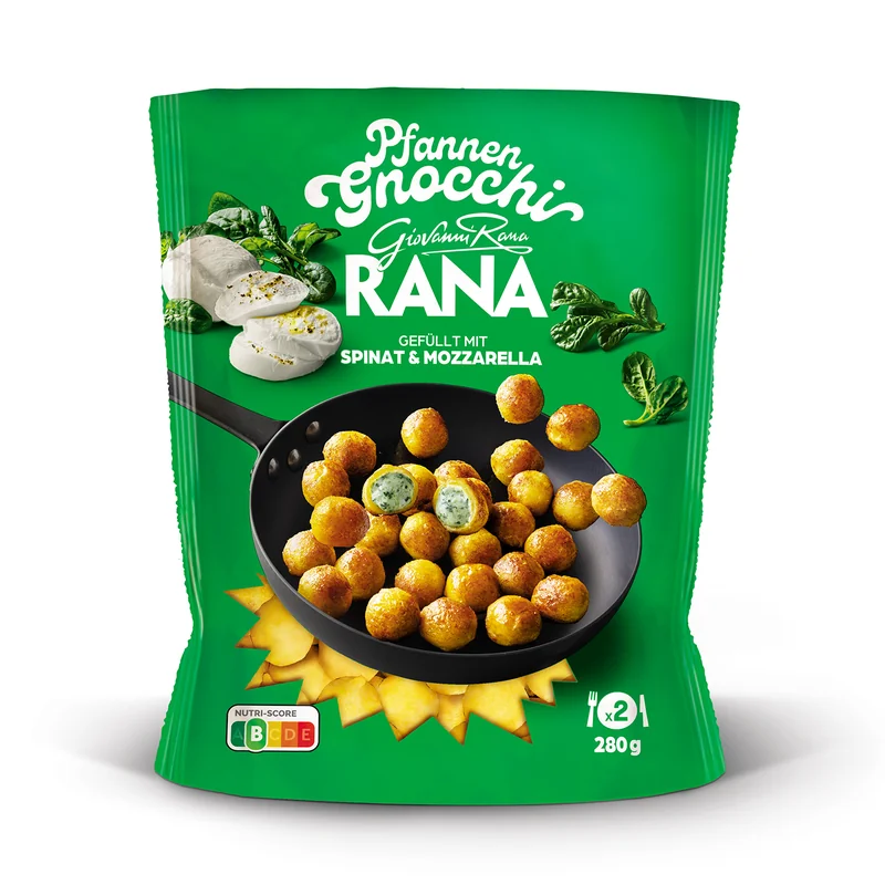 Njoke spinat & mozzarella 280g Giovanni Rana