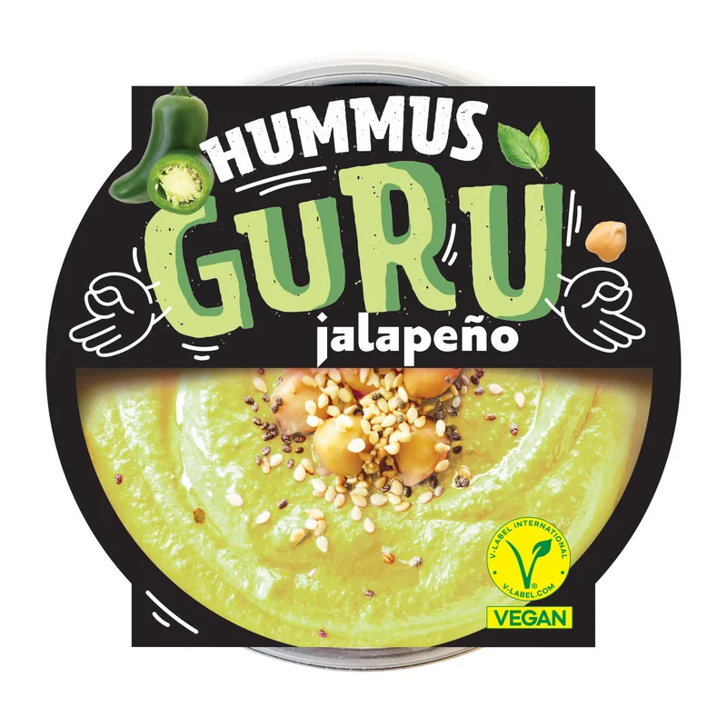 Guru hummus jalapena 180g Ribella