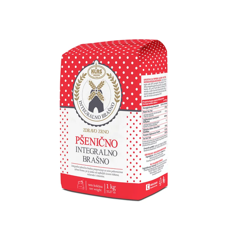 Pšenično integralno brašno 1kg Klas