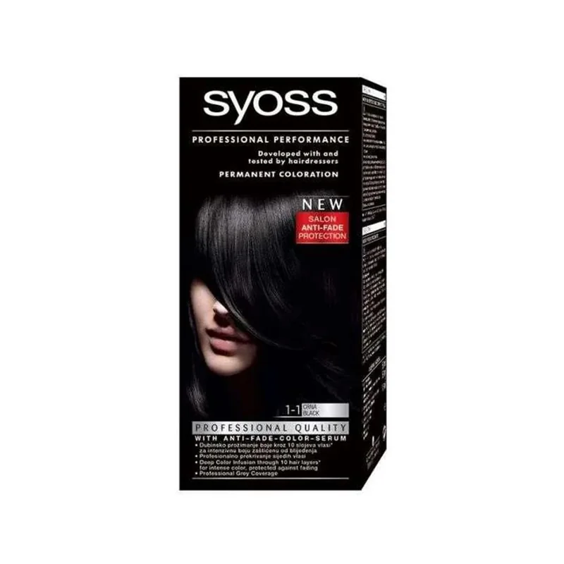 Syoss color farba za kosu 1-1 crna