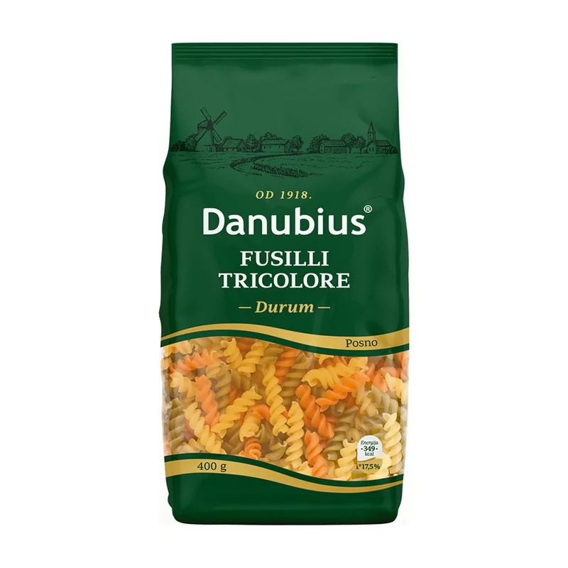 Fusili tricolore 400g Danubius
