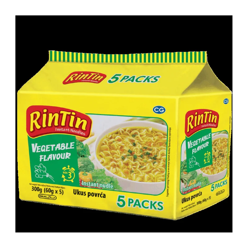 Rintin instant nudle ukus povrća 5/1 300g
