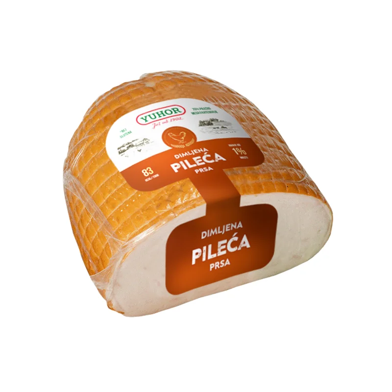 Dimljena pileća prsa u mrežici 1kg Yuhor