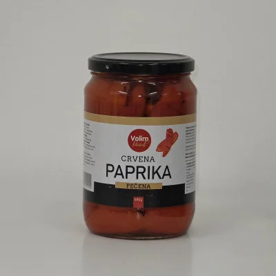 Paprika pečena crvena 680g Volim