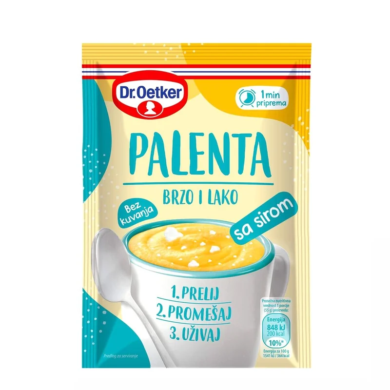 Instant palenta sa sirom 55g Dr. Oetker