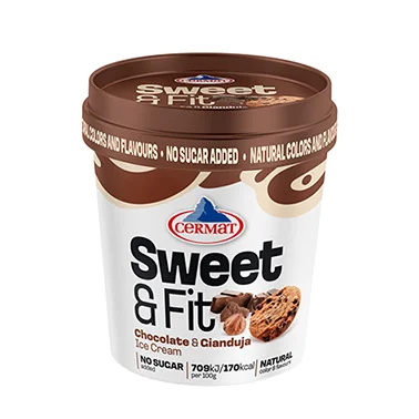 Sweet&fit choco-vanilla 473ml pint Cermat