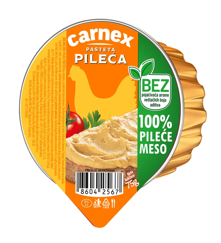 Pileca pašteta 75g Carnex