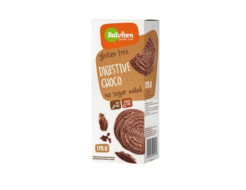 Digestive čokolada bez glutena 175g Balviten