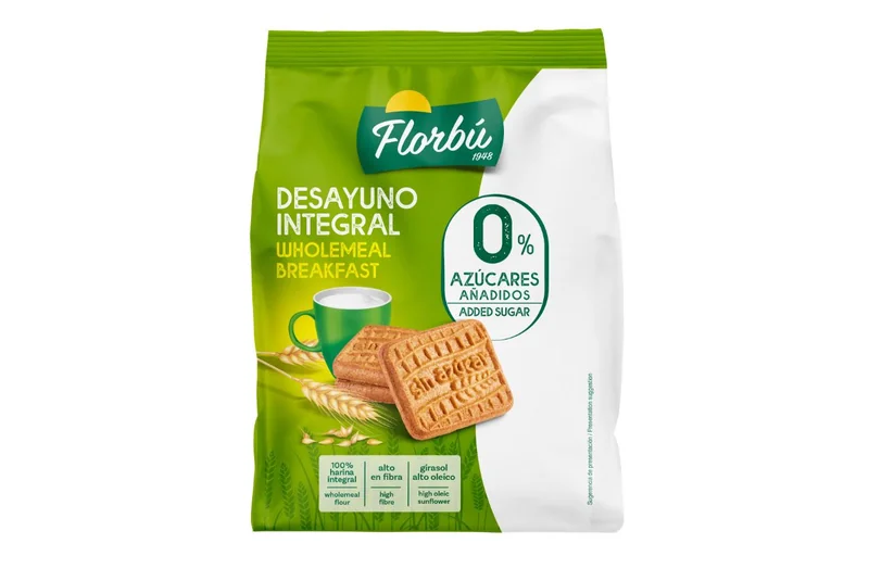 Keks od celog zrna pšenice bez šećera 130g Florbu